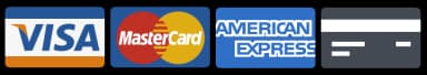 Visa, Mastercard and American Express accepted